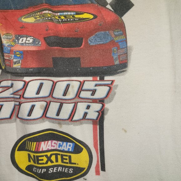 2005 Nascar Survival of the Fastest Shirt XL Short Sleeve Double Sided WHITE A4 - Picture 4 of 7